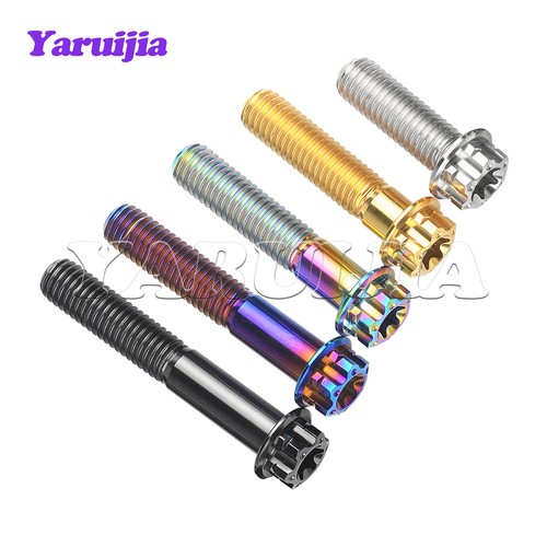 Titanium Torx Bolt M6x10 15 20 25 30 35 40 45 50mm Flange Head Torx Screw Grade5 - Picture 6 of 12
