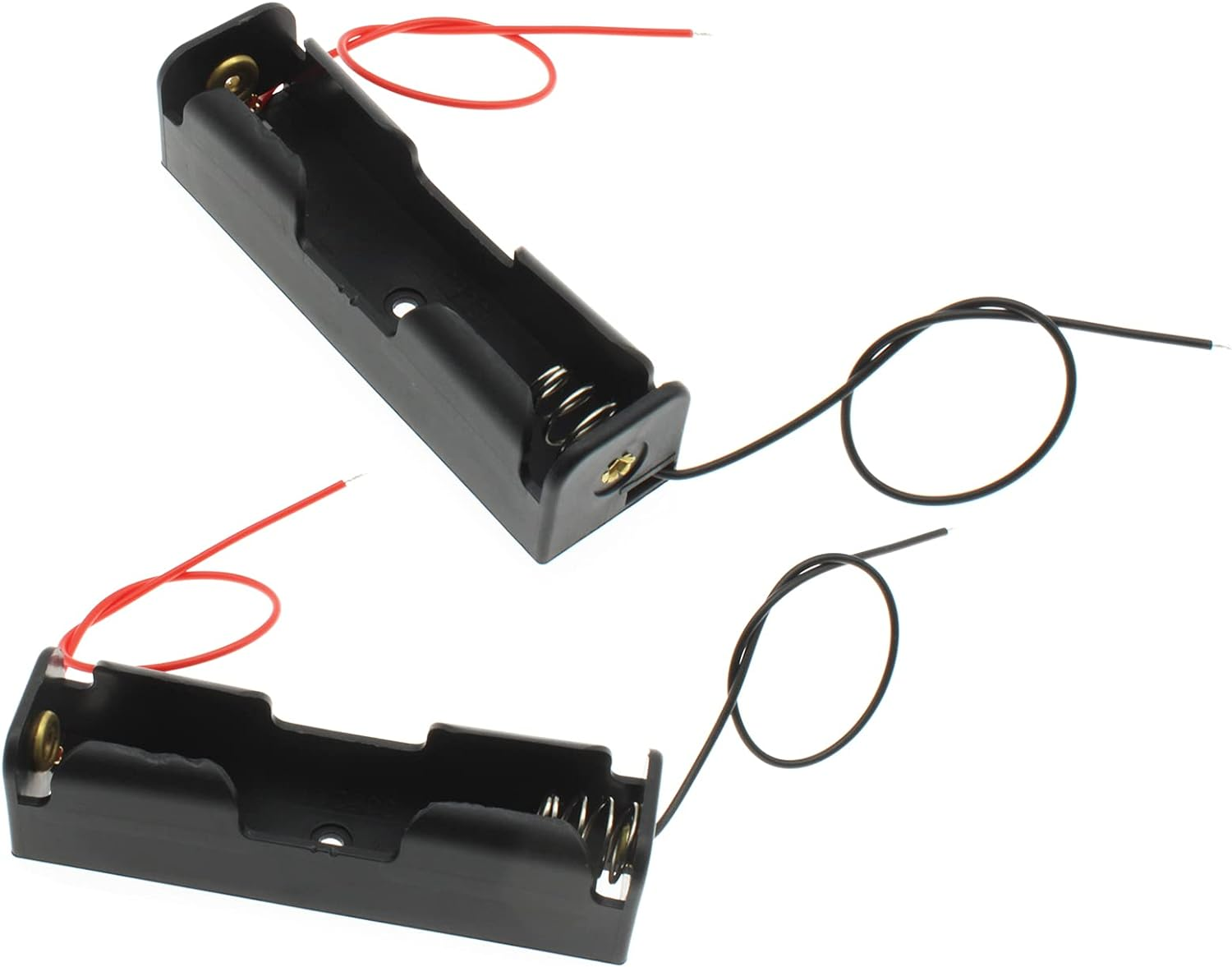 2PCS 18650 Battery Holder with Lead Wire Bundle 18650 Battery Holder 3.7V DIY Ba