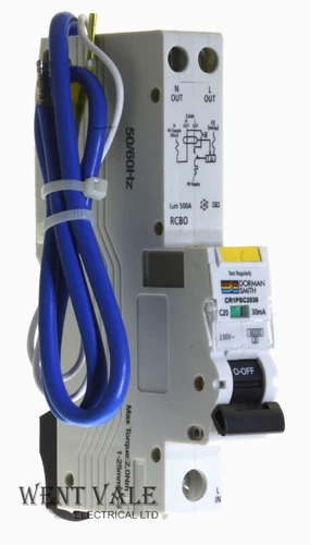 Dorman Smith Load-Pro - CR1PSC2030 - 20a 30mA Type C AC Class RCBO
