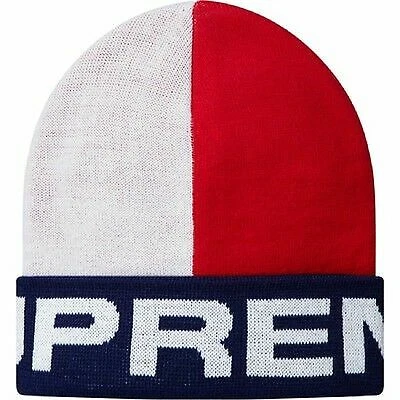 Supreme Split Beanie blanc OS F/W 13