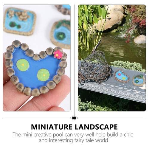 2 Pack Pooldekoration Terrarium- Mini Teichverzierungen Im Freien - Bild 5 von 12