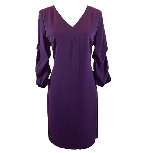 NEW DKNY Navy Blue Velvet 3/4 Sleeve Dress Women's- 8 | eBay