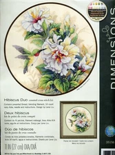 New Dimensions HIBISCUS DUO Counted Cross Stitch Kit #35156
