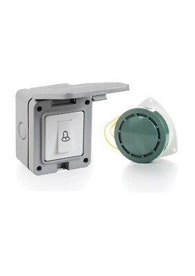 Hauptstrom Industrie Türklingelschalter & lauter Alarm Summer Fabrik Geschäft 80DB