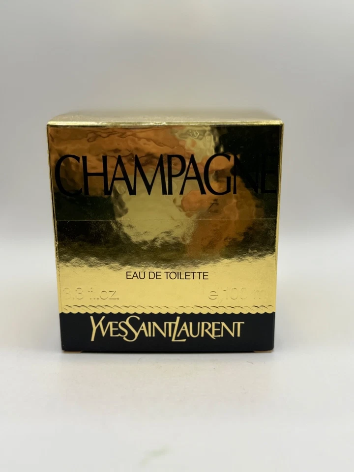 YVES SAINT LAURENT CHAMPAGNE 100 ML VINTAGE EDT SPLASH (NUEVO CON CAJA) AÑOS 90 Foto 2 de 4