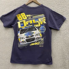 Chase Authentics Shirt Men Medium Blue Dale Earnhardt Jr NASCAR Graphic Tee