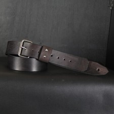 Handmade Guitar Strap. Premium Leather. 2 inches Wide. Antique BLACK