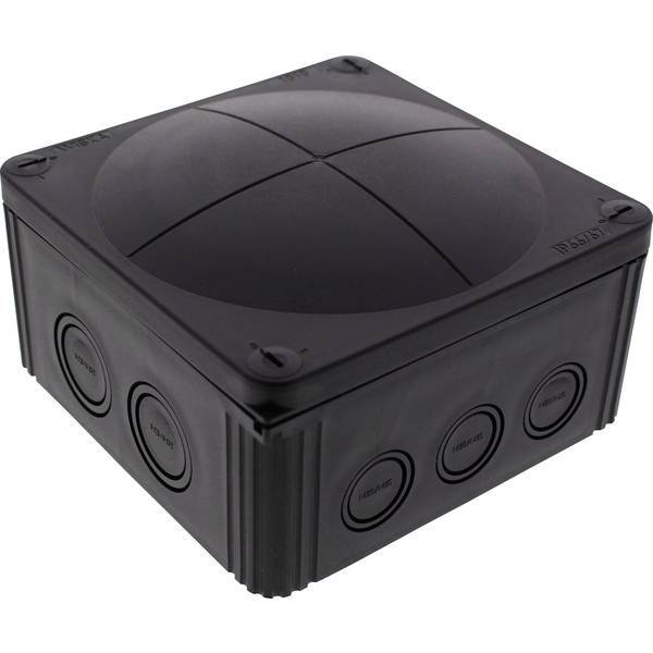 Wiska 10062215 cassetta di derivazione l x a 140 82 mm nero ral 9005