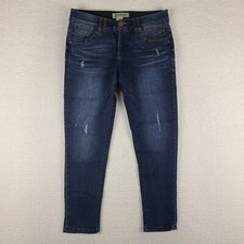 Democracy Jeans Womens 6 Blue Ab Technology Ankle Skinny Dark Wash Denim