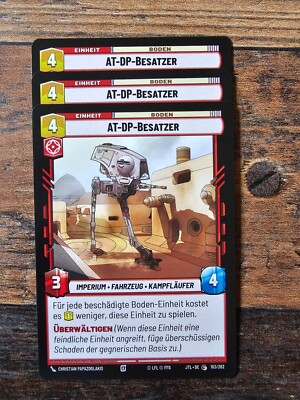 Star Wars Unlimited, 3x AT-DP-Besatzer, JTL-DE 163/262, Common