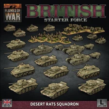 British Starter Force Desert Rats Squadron Flames of War BRAB13 Battlefront
