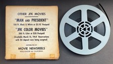 JFK The Early Years Newsreel Film 8mm B W 150 feet John F Kennedy VG