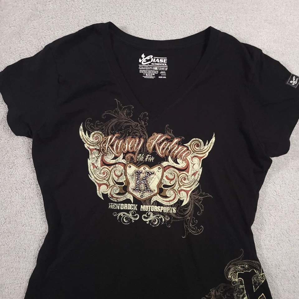 Женская футболка Kasey Kahne 2XL Chase Authentics No5 NASCAR с заклепками короткий рукав - Изображение 3 из 4