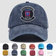 Custom Embroidered Hat US Army 82nd Airborne Division Veteran, Trucker Hat, Gift