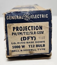 General Electric GE PROJECTION LAMP, DFY, PH/1M/T12/5LR-120V  1000W T12 Bulb New