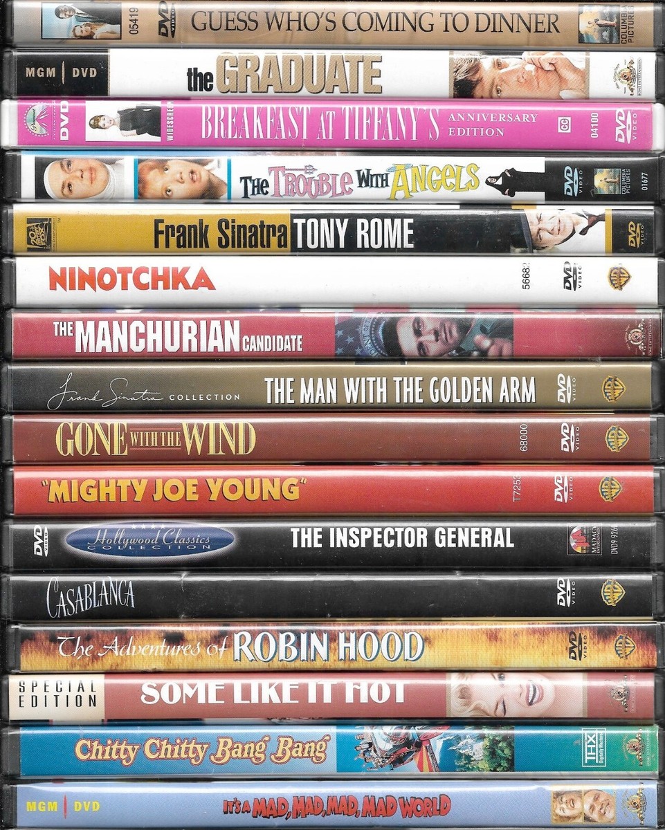 Vintage films on DVD from the 1930s, '40s, '50 and '60s combined
