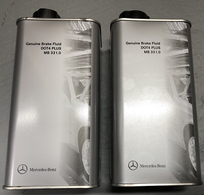 Genuine Mercedes-Benz DOT4 PLUS Genuine Brake Fluid MB 331.0 DOT4+ Set of 2