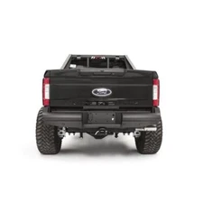Fab Fours FS17-U4150-1 Elite Black Steel Smooth Rear Ranch Bumper For Ford NEW