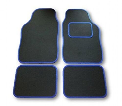 CHEVROLET MATIZ (DAEWOO) BLACK & BLUE TRIM CAR FLOOR MATS - Picture 1 of 1