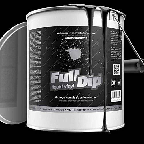 Full Dip Peinture vinyle liquide Noir mat Bidon de 4 litres FullDip - Foto 1 di 4