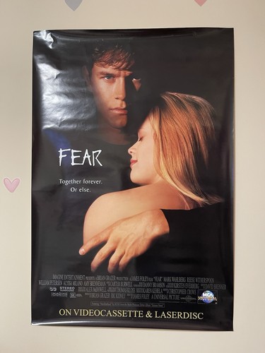 Original Color Vintage 1996 Fear Movie Poster. Reese Witherspoon Mark Wahlberg