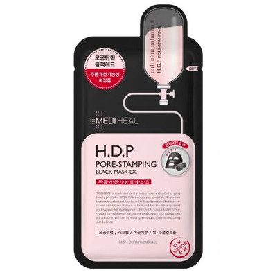8809470122494 Mediheal H.D.P Pore-Stamping Black Mask EX czarna maska oczysczają