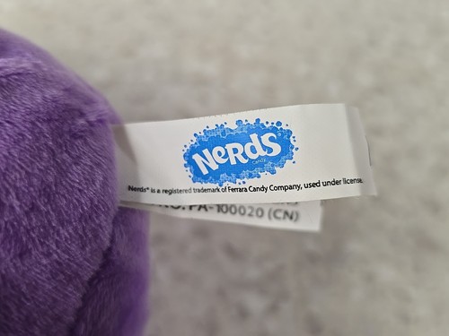 Nestle Nerds Candy 8" Plush Purple Mascot Marketing Stuffed Animal - Picture 9 of 12
