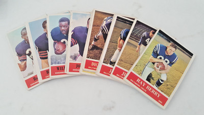 1964 Philadelphia football cards #100 and up, complete your set