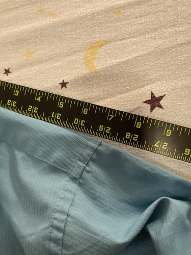 Camicia elegante uomo Arrow blu verde con bottoni taglia XL 17 17,5 36 37 senza rughe - Foto 4 di 10