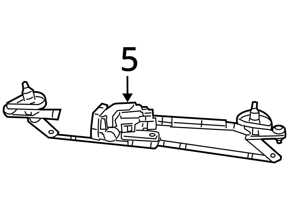 2013 Jeep Patriot Front Windshield Wiper Motor OEM 129K Miles Used - Image 4 of 4
