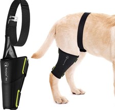 Dog Knee Brace Pro GTFC5 ACL Patella Leg Support Black Size M