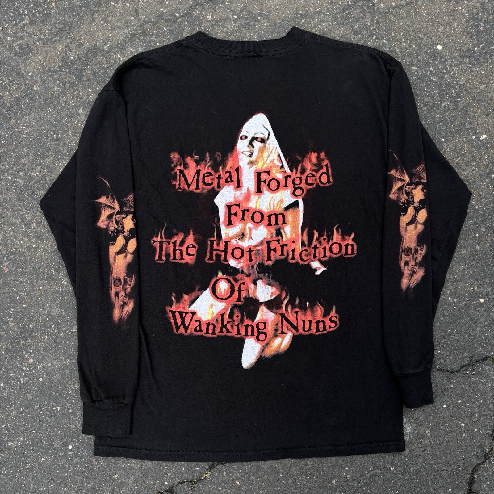 Vintage 2001 Cradle Of Filth Metal Forged Long Sleeve… - Gem