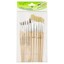 12er Pinsel Set Haarpinsel 1 2 4 6 8 10 Borst...