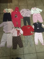 BABY GIRL Fall & Winter CLOTHING LOT Size 3/6 Mon Name Brands & Others VGC
