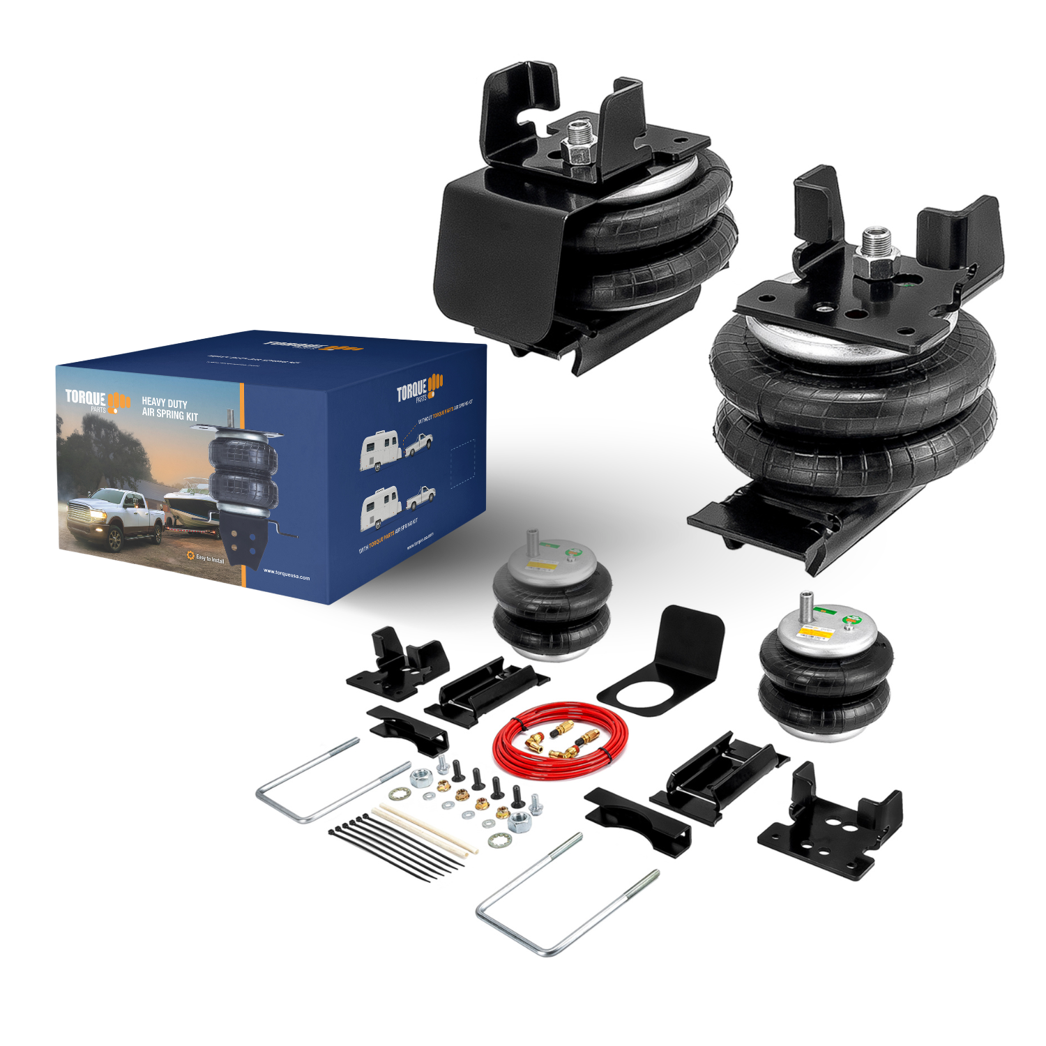 Air Bag Suspension Kit for 2013-2025 Dodge Ram 3500 2WD 4WD Rear Helper Bag