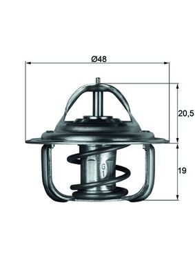 Mahle Thermostat, KüHlmittel TX 1 87D FüR Audi Daewoo Ford Opel Saab VW-image