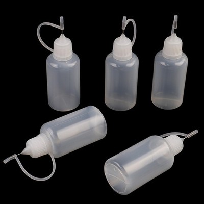 5Pcs 30ml plastic DIY paper quilling glue applicator needle squeeze bottle AP
