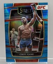 2022 Panini Select UFC Ciryl Gane #47 Light Blue Prizms #/199
