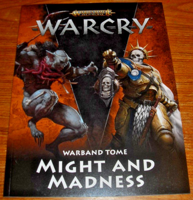 Warhammer Warcry Might and Madness Campaign Regelbuch sehr guter Zustand