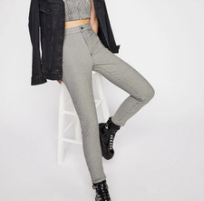 We The Free People Houndstooth Stretch Knit Ankle Pants Size 31 Actual 30x26 