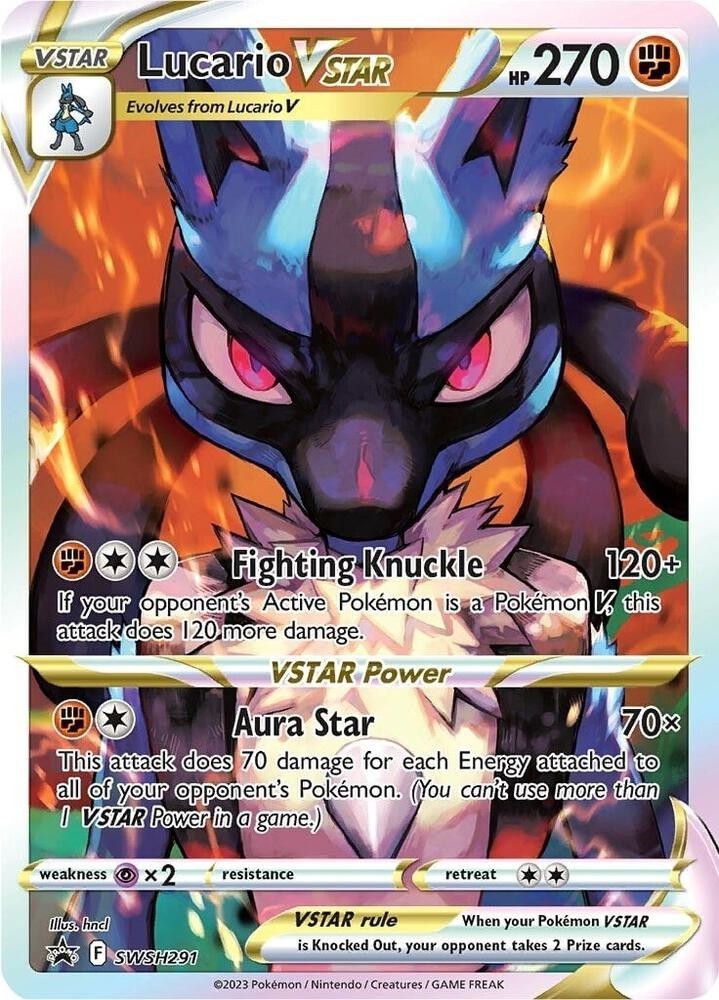 Pokemon Card TCG - Lucario VSTAR SWSH291 Sword & Shield Black Star Promo NM