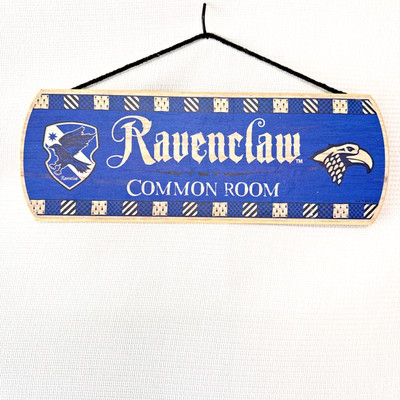 Open Road Brands Harry Potter Ravenclaw Common Room Wooden Hanging Sign