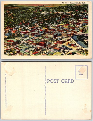 #ad #ad Air View Sioux Falls SD Postcard $3.98
