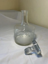 Vtg Decanter Etched Clipper Ship Romanian Crystal Captains Whiskey Toscany