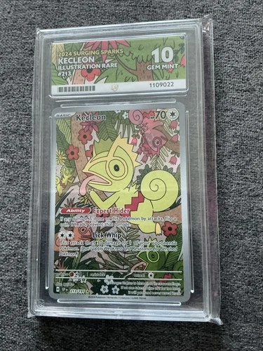 Pokémon Kecleon Illustration Rare Holo 2024 Surging Sparks 213/191 Ace 10 Eng