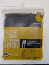 Carhartt Men's Sz  3XL TALL  101825 Base Force Cool weather BOTTOM Black