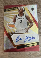 2022 WNBA Panini Revolution - Jackie Young #AG-JYG (AU) Autographs Vegas Aces