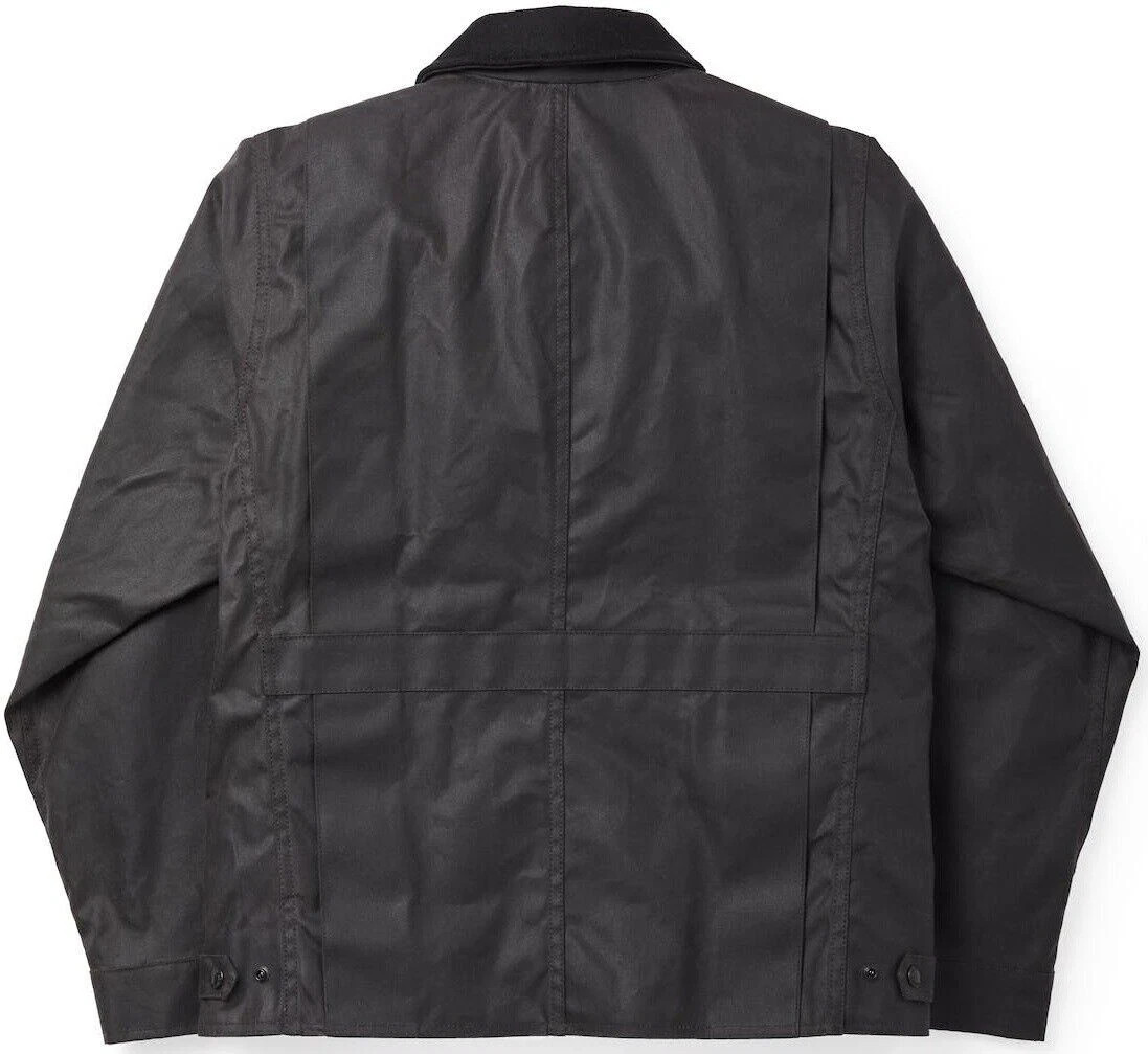 C.C. FILSON ダークグレー ジャケット Filson Tin Cloth Jacket Cinder Waxed Dark Gray Black Unlined Mens