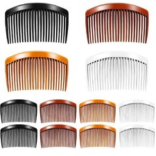 18 Pieces French Side Combs, Plastic Side Hair Twist Decorative Comb with Tee...