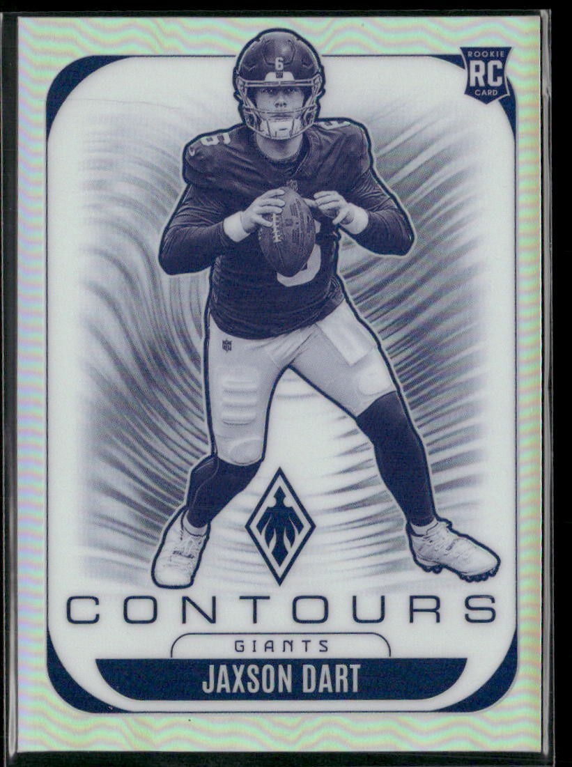 2025 Panini Phoenix Jaxson Dart RC Contours #24 Giants Rookie